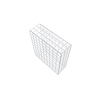 Monteret gabion type 2 100 cm x 90 cm x 30 cm (L x H x D), maskestørrelse 10 cm x 10 cm, C-ring