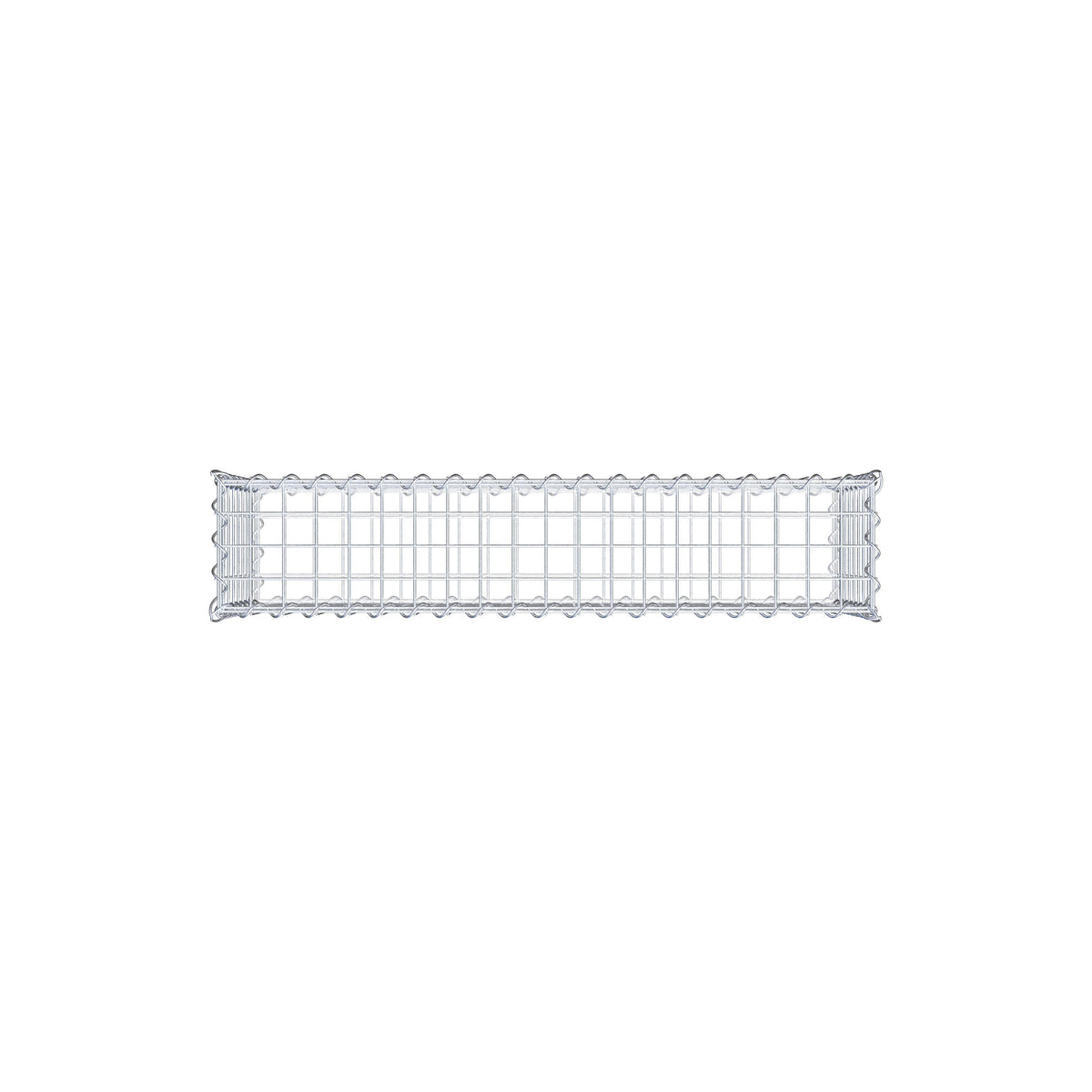 Gabione 100 cm x 40 cm x 20 cm (L x H x T), Maschenweite 5 cm x 5 cm, Spirale