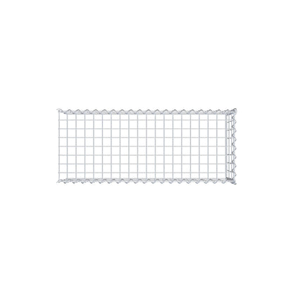 Opvokset gabion type 4 100 cm x 30 cm x 40 cm (L x H x D), maskestørrelse 5 cm x 10 cm, spiral