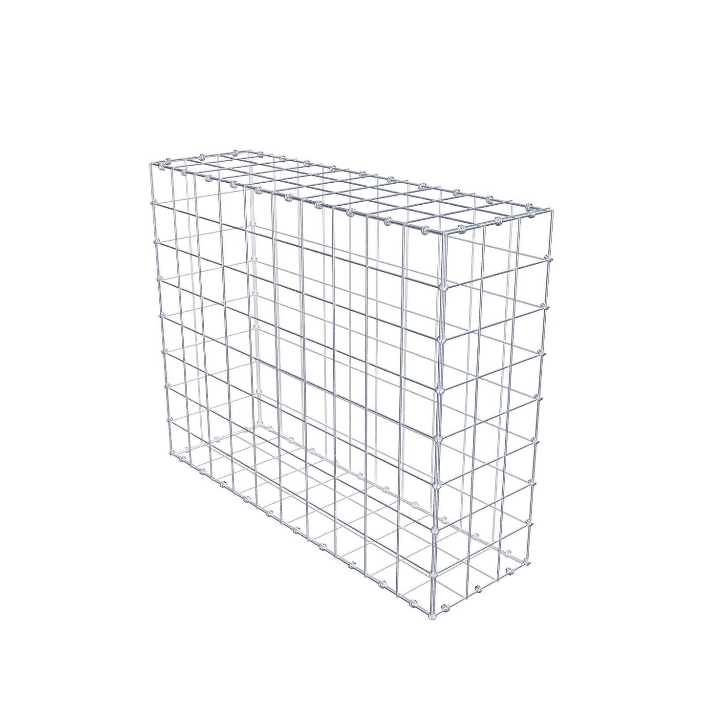 Gabion 100 cm x 80 cm x 30 cm (L x H x P), mailles 10 x 10 cm, anneau en spirale