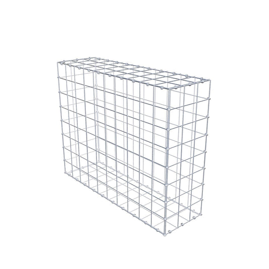 Gabião 100 cm x 80 cm x 30 cm (C x A x P), malhagem 10 x 10 cm, anel espiral