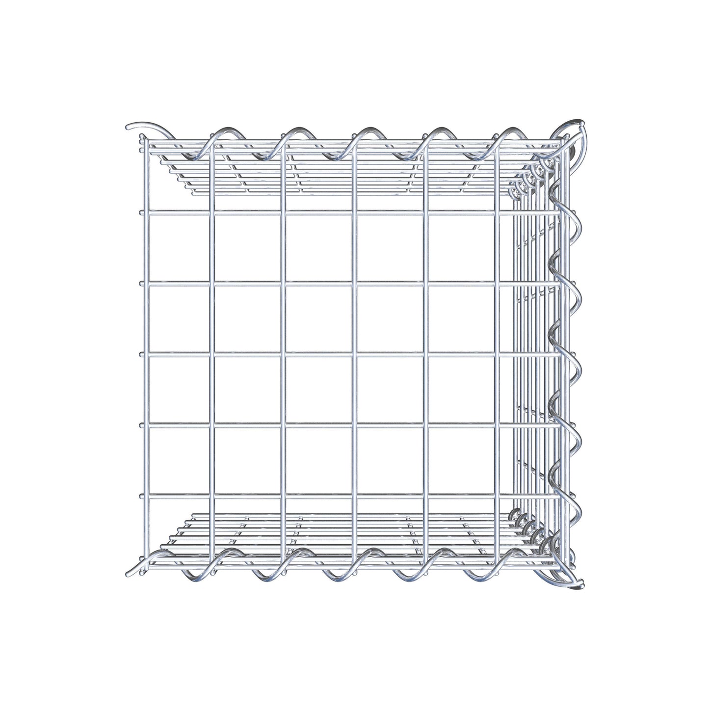 Gabião Tipo 4 30 cm x 30 cm x 30 cm (C x A x P), malhagem 5 cm x 5 cm, espiral