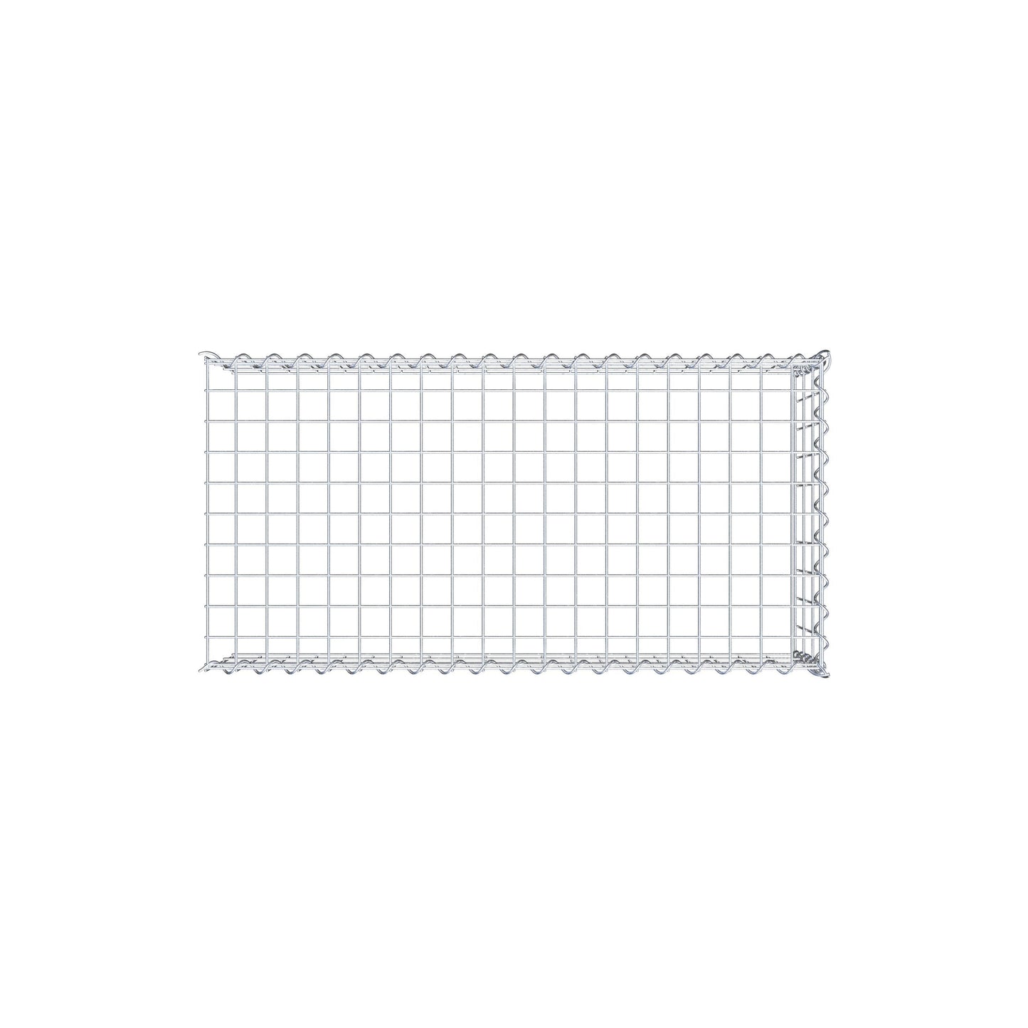 Gabião tipo 4 100 cm x 30 cm x 50 cm (C x A x P), malhagem 5 cm x 10 cm, espiral