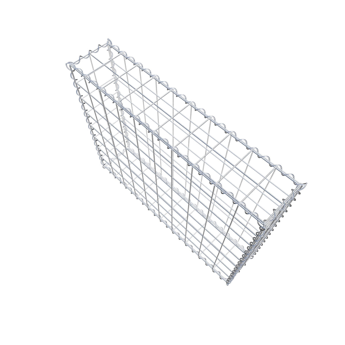 Gabion 100 cm x 80 cm x 20 cm (L x H x P), mailles 10 cm x 10 cm, spirale
