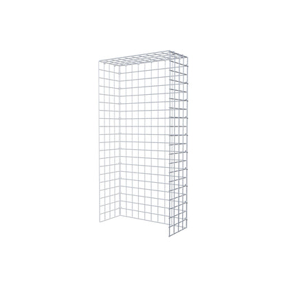 Gabião Tipo 4 100 cm x 20 cm x 50 cm (C x A x P), malhagem 5 cm x 5 cm, anel C
