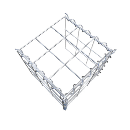 Gabião tipo 4 30 cm x 30 cm x 30 cm (C x A x P), malhagem 10 cm x 10 cm, espiral