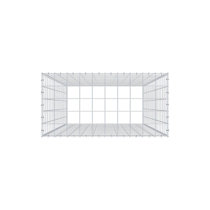 Anbaugabione Typ 3 200 cm x 100 cm x 50 cm (L x H x T), Maschenweite 10 cm x 10 cm, C-Ring