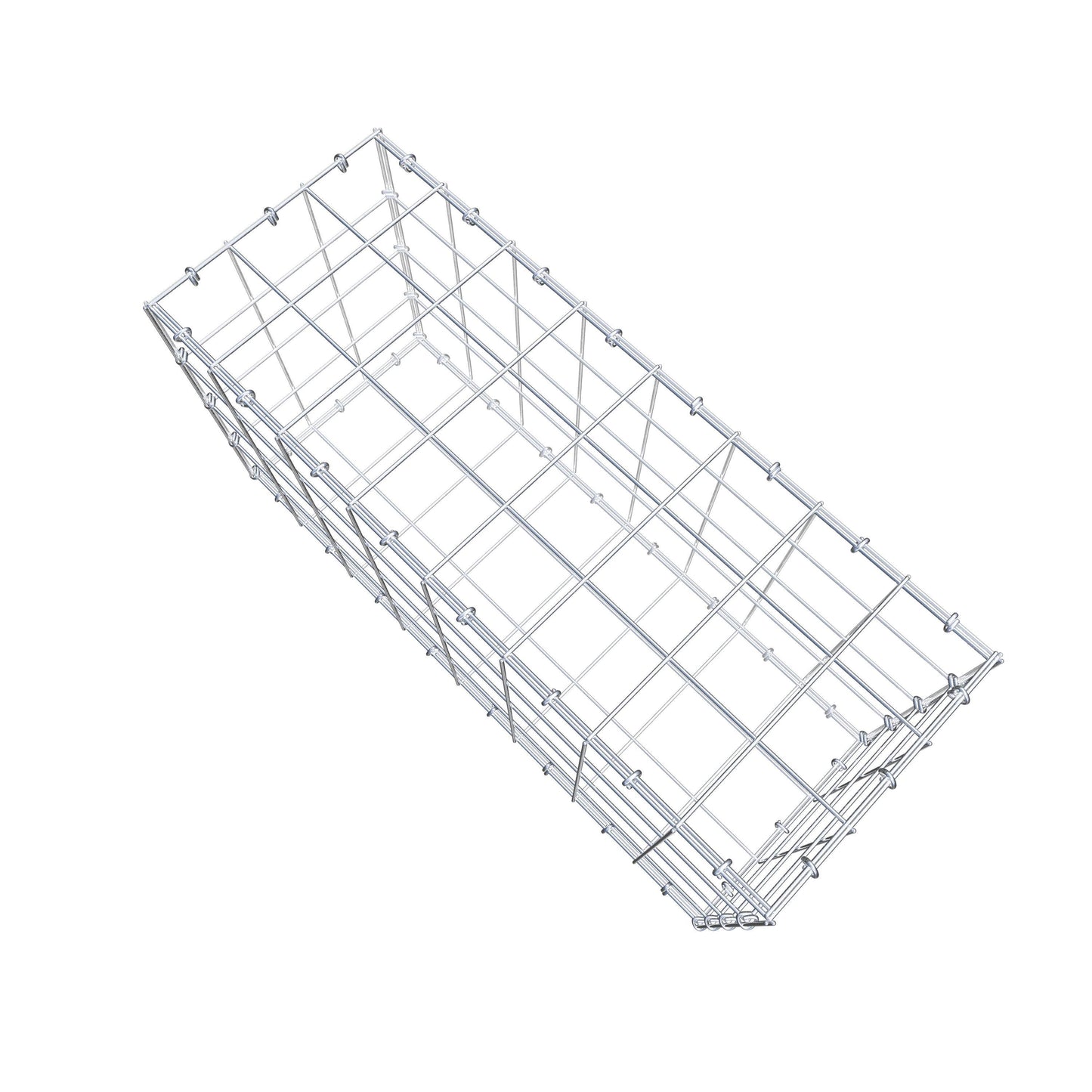 Gabião 80 cm x 40 cm x 30 cm (C x A x P), malhagem 10 cm x 10 cm, anel C