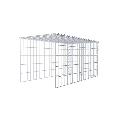 Grown-on gabion type 4 100 cm x 50 cm x 50 cm (L x H x D), mesh size 5 cm x 10 cm, spiral