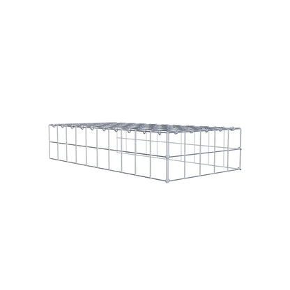 Gabião Tipo 4 100 cm x 20 cm x 50 cm (C x A x P), malhagem 10 cm x 10 cm, anel C