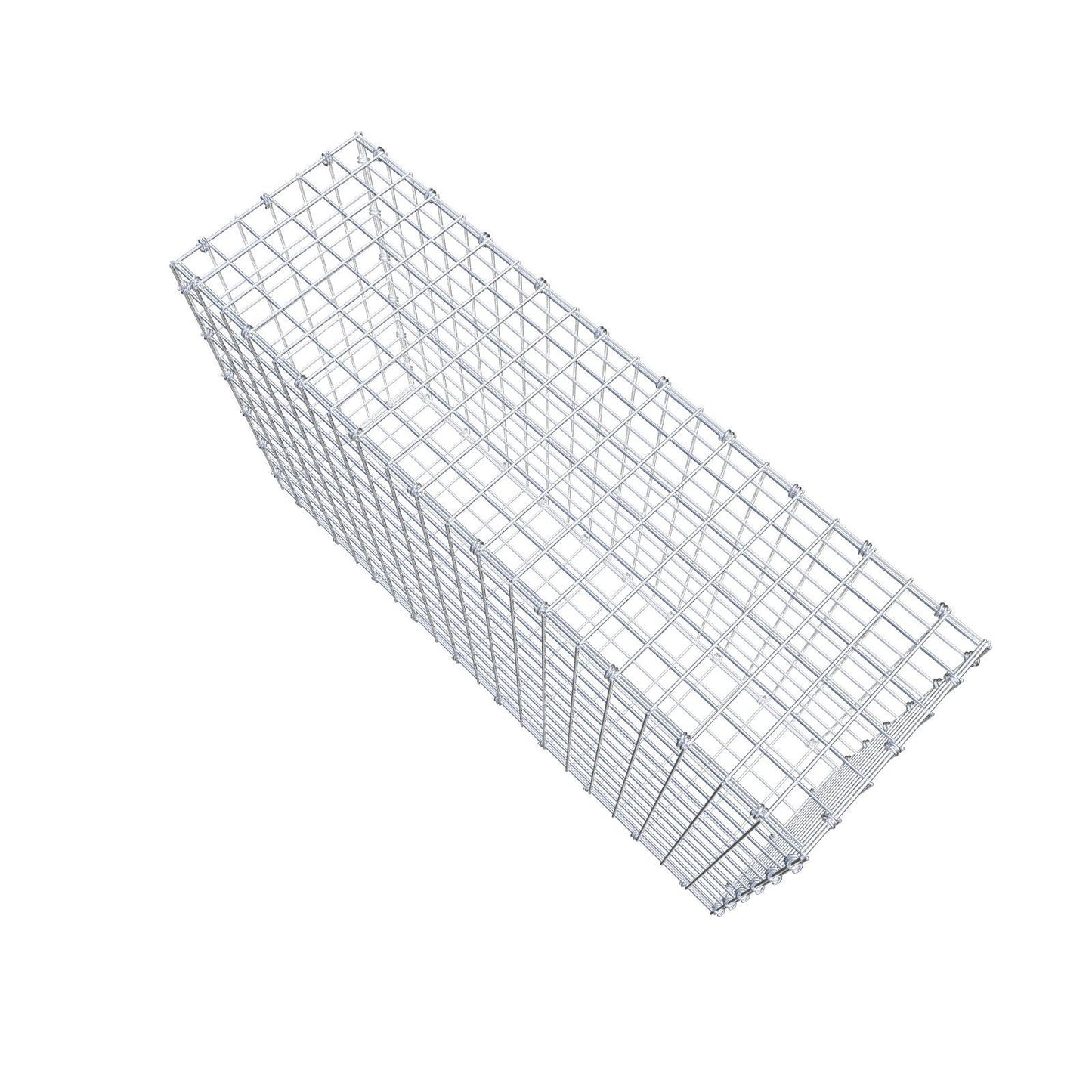Gabion 100 cm x 60 cm x 30 cm (L x H x D), maskstorlek 5 x 5 cm, spiralring