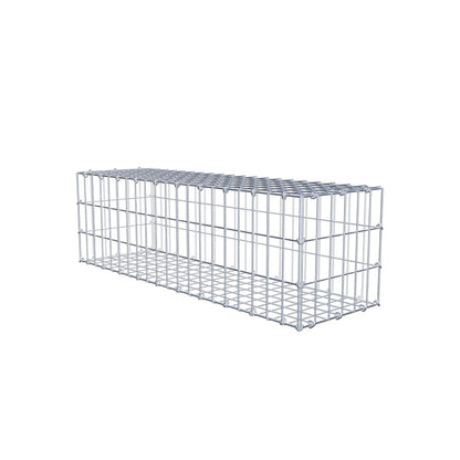 Gabion 100 cm x 30 cm x 30 cm (L x H x P), mailles 5 cm x 10 cm, anneau en C