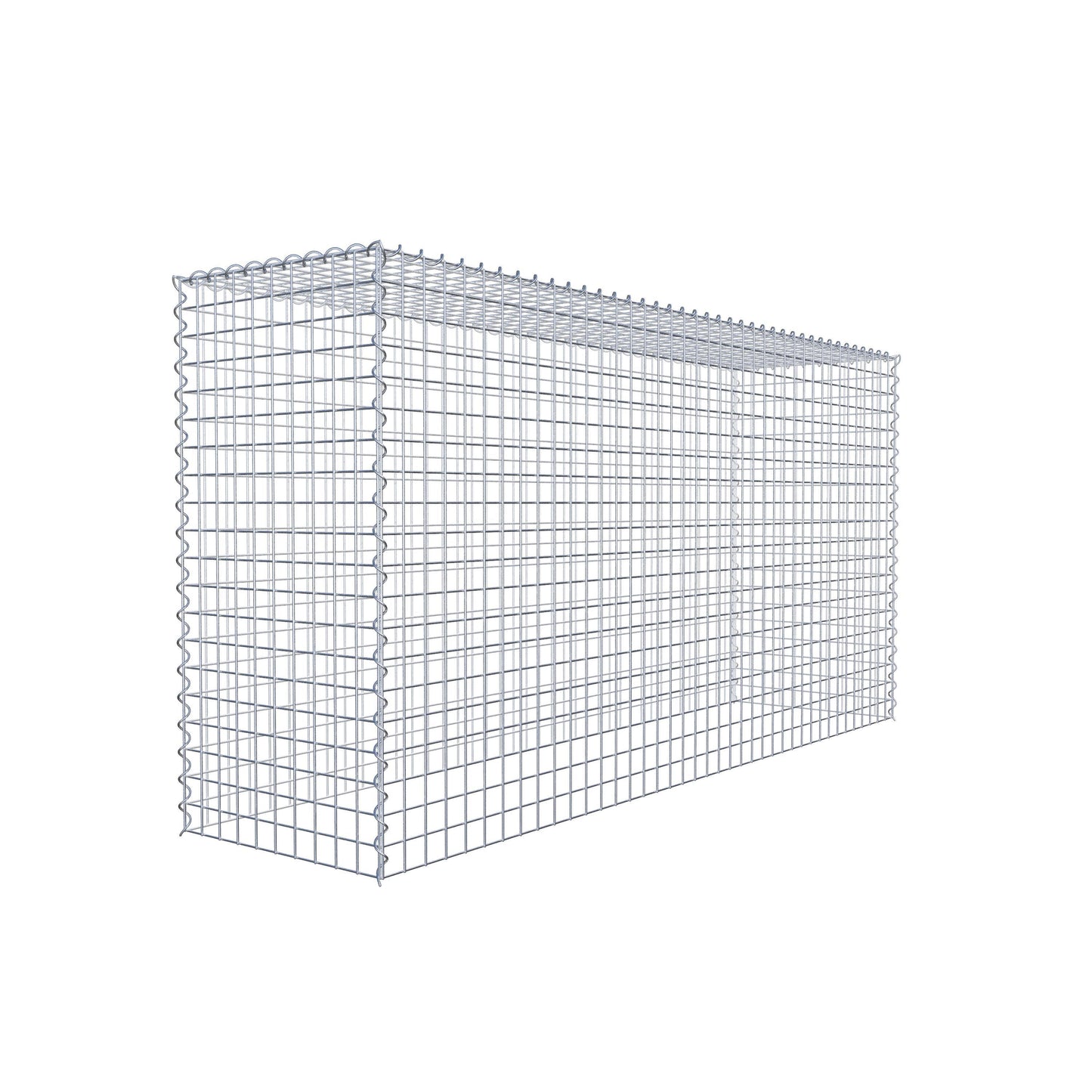 Opvokset gabion type 3 200 cm x 100 cm x 50 cm (L x H x D), maskestørrelse 5 cm x 5 cm, spiral