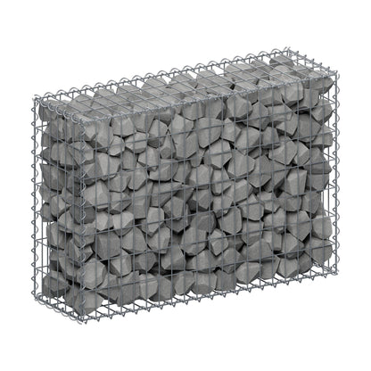Gabbione 100 cm x 70 cm x 30 cm (L x H x P), maglia 5 cm x 10 cm, spirale