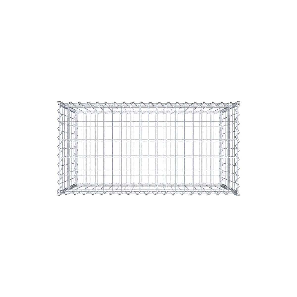 Gavión 100 cm x 70 cm x 50 cm (L x A x P), luz de malla 5 cm x 10 cm, en espiral