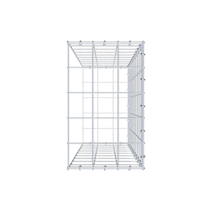 Fourche rapportée type 2 100 cm x 30 cm x 50 cm (L x H x P), mailles 10 cm x 10 cm, anneau C