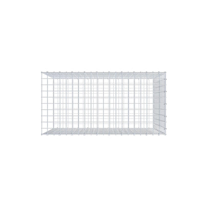 Monteret gabion type 2 100 cm x 70 cm x 50 cm (L x H x D), maskestørrelse 5 cm x 5 cm, C-ring