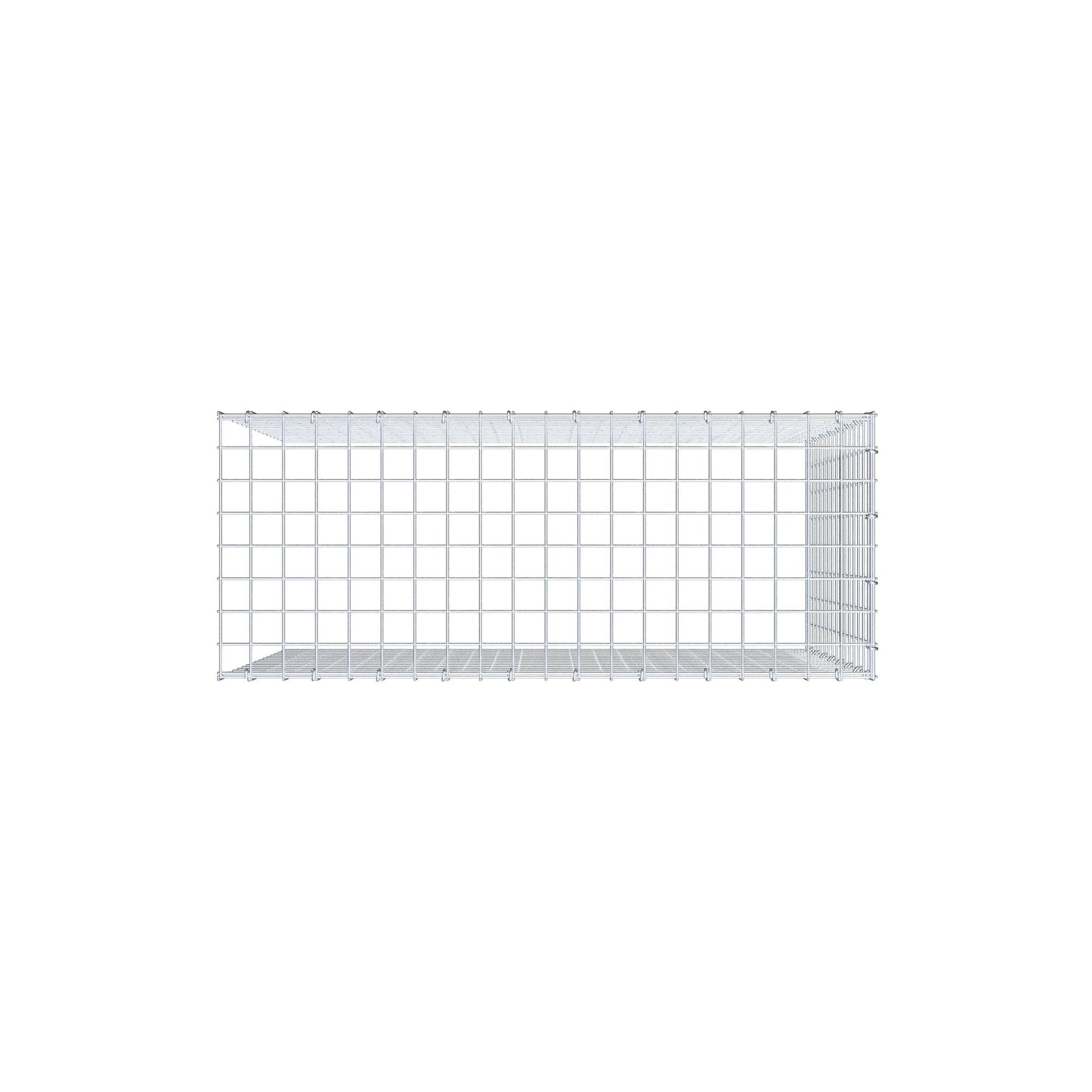 Gabião Tipo 4 100 cm x 80 cm x 40 cm (C x A x P), malhagem 5 cm x 5 cm, anel C