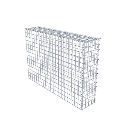Opvokset gabion type 4 100 cm x 70 cm x 20 cm (L x H x D), maskestørrelse 5 cm x 5 cm, spiral