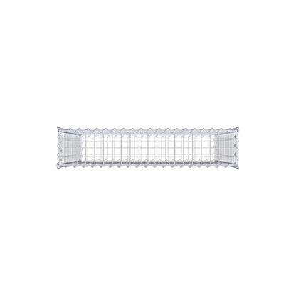 Gabion 100 cm x 100 cm x 20 cm (L x H x D), maskestørrelse 5 cm x 5 cm, spiral
