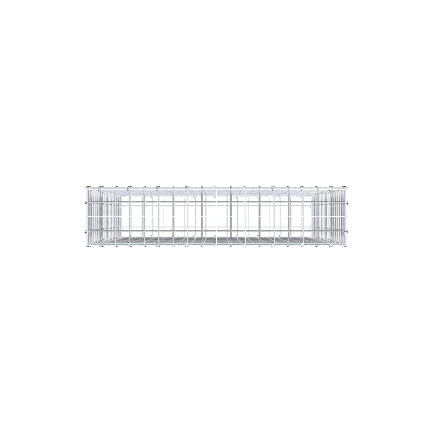 Gabion 100 cm x 90 cm x 20 cm (L x H x D), maskestørrelse 5 cm x 5 cm, C-ring