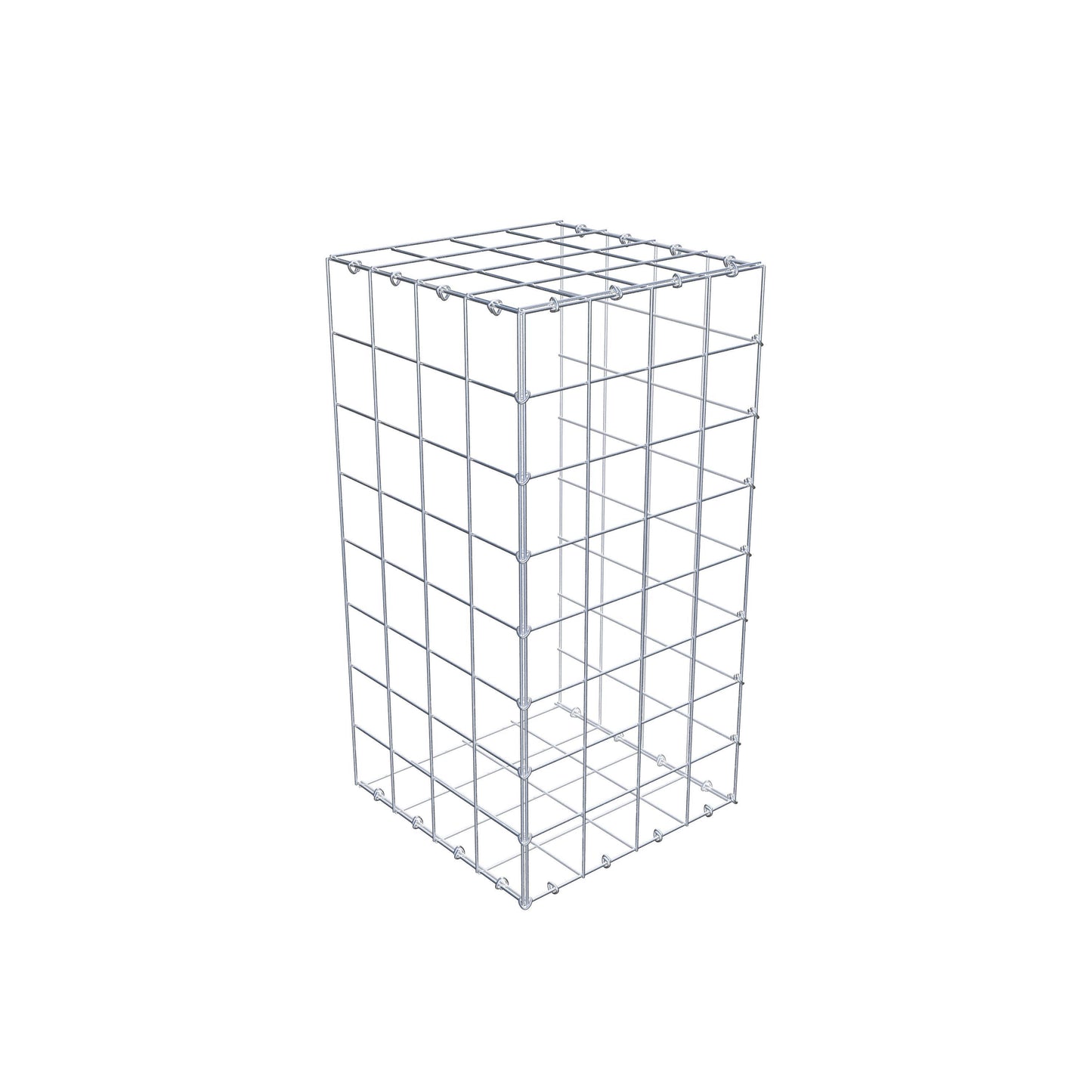 Gabião Tipo 2 80 cm x 40 cm x 40 cm (C x A x P), malhagem 10 cm x 10 cm, anel C