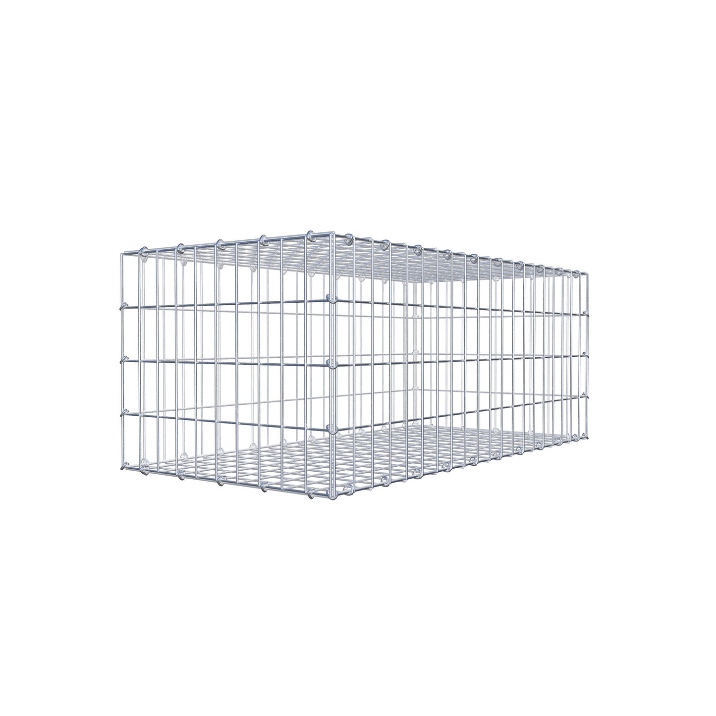 Gabione 100 cm x 40 cm x 50 cm (L x H x T), Maschenweite 5 cm x 10 cm, C-Ring