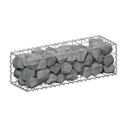 Gabião 100 cm x 30 cm x 30 cm (C x A x P), malhagem 10 cm x 10 cm, espiral