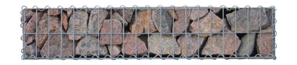 Gabião 100 cm x 20 cm x 30 cm (C x A x P), malhagem 5 cm x 10 cm, espiral