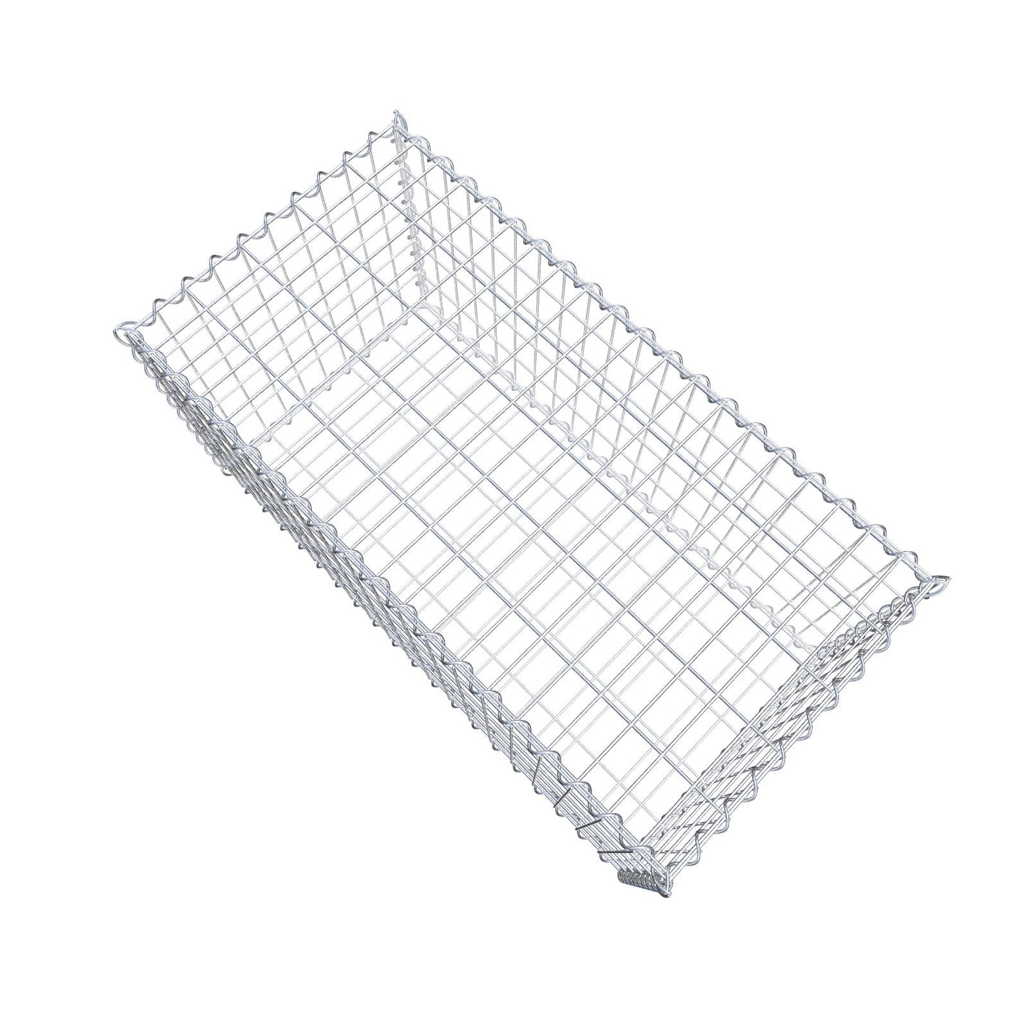Set van 2 schanskorven 100 cm x 50 cm x 50 cm (L x H x D), maaswijdte 5 x 10 cm, spiraalvormig