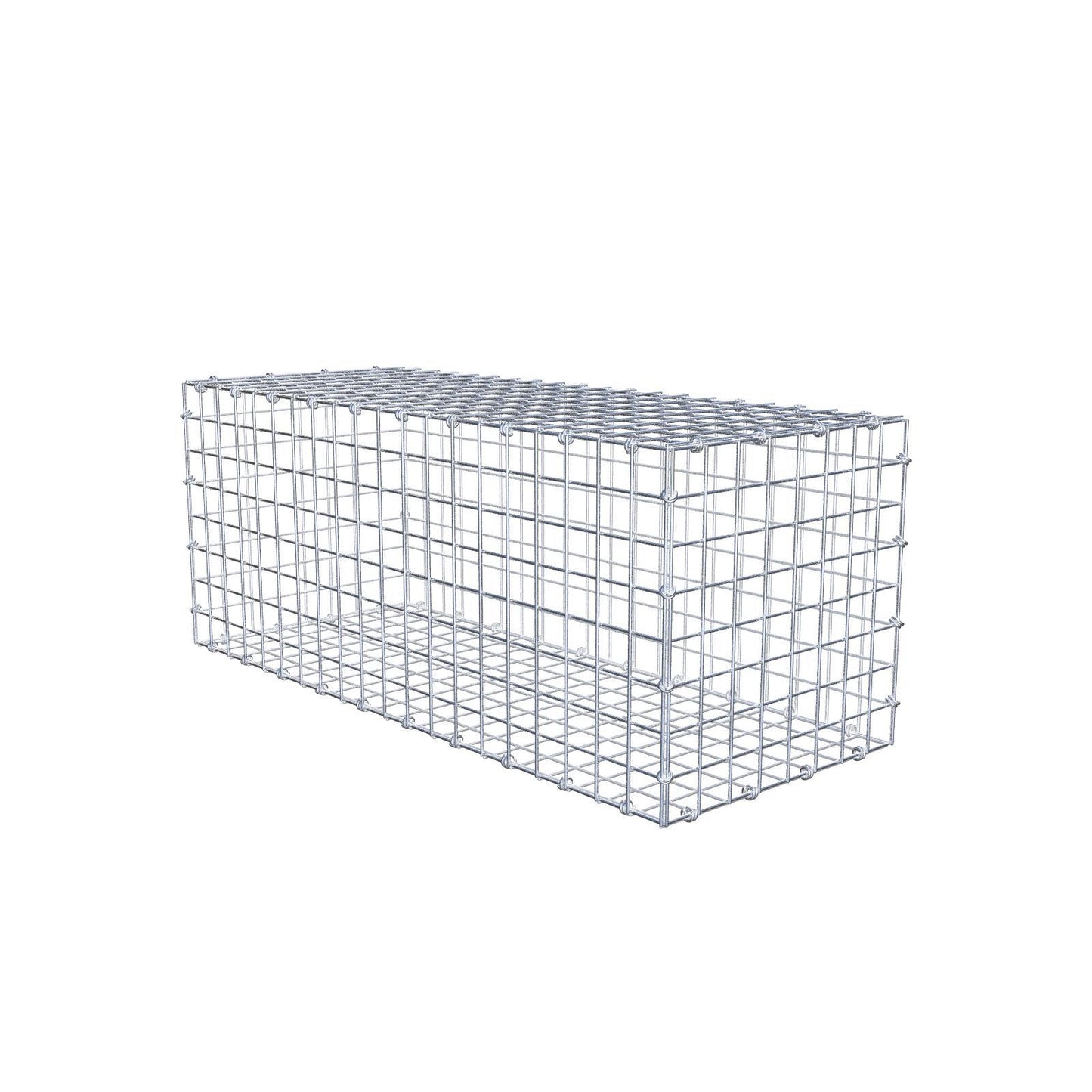 Gabione 100 cm x 40 cm x 40 cm (L x H x T), Maschenweite 5 x 5 cm, Spiralring