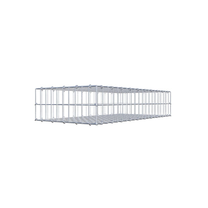 Gabião 100 cm x 20 cm x 50 cm (C x A x P), malhagem 5 cm x 10 cm, anel C