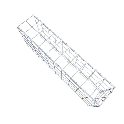 Monteret gabion type 4 100 cm x 40 cm x 20 cm (L x H x D), maskestørrelse 10 cm x 10 cm, C-ring