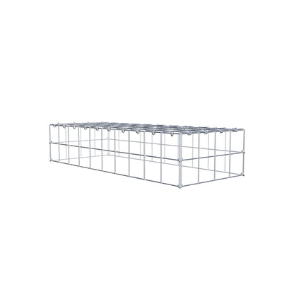 Mounted gabion type 3 100 cm x 20 cm x 40 cm (L x H x D), mesh size 10 cm x 10 cm, C-ring