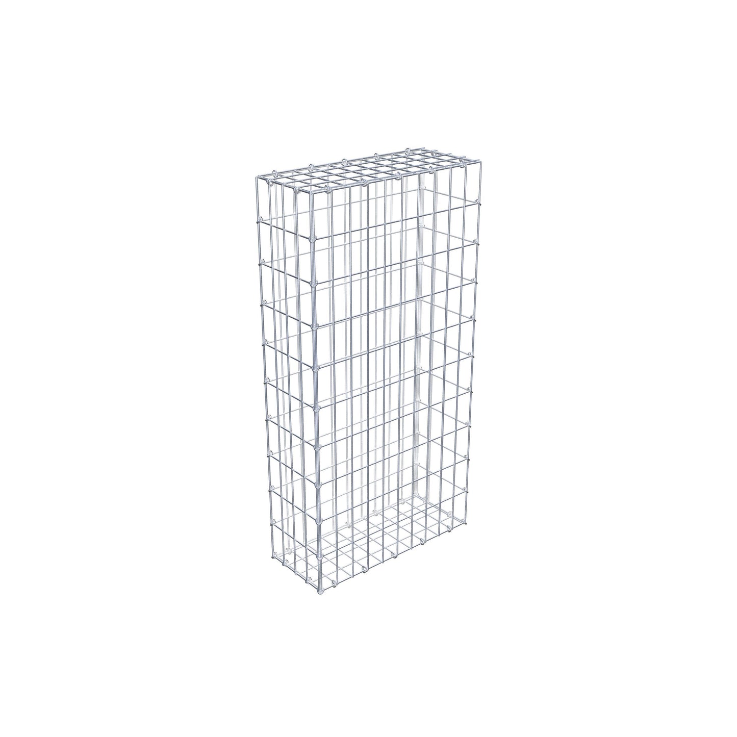 Gabião 100 cm x 20 cm x 50 cm (C x A x P), malhagem 5 cm x 10 cm, anel C