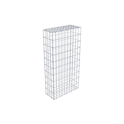 Gabião 100 cm x 20 cm x 50 cm (C x A x P), malhagem 5 cm x 10 cm, anel C