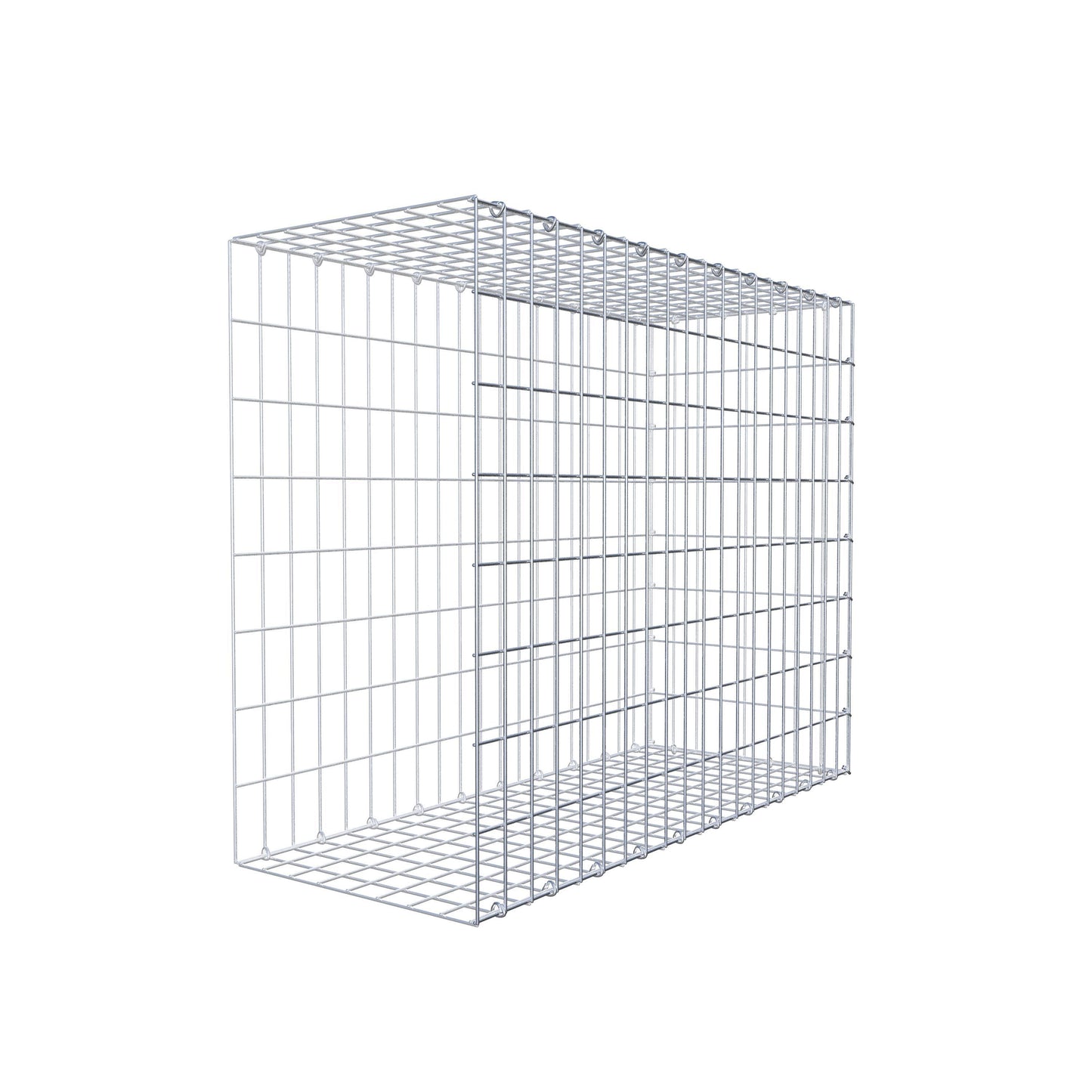 Anbaugabione Typ 2 100 cm x 80 cm x 40 cm, Maschenweite 5 cm x 10 cm, C-Ring