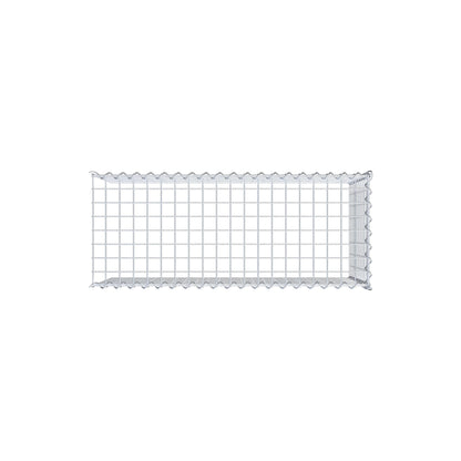 Opvokset gabion type 4 100 cm x 50 cm x 40 cm (L x H x D), maskestørrelse 5 cm x 5 cm, spiral