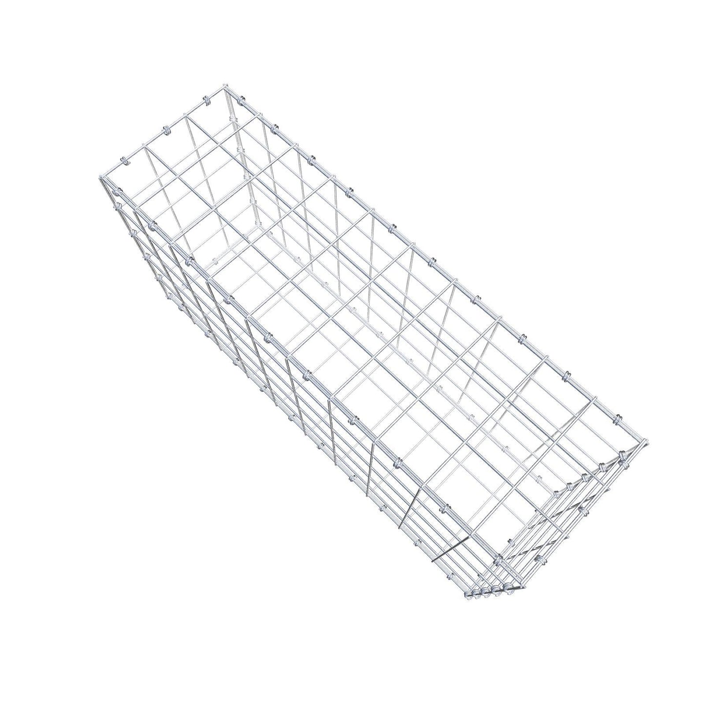 Gabião 100 cm x 50 cm x 30 cm (C x A x P), malhagem 10 x 10 cm, anel espiral