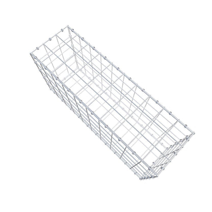 Gabião 100 cm x 50 cm x 30 cm (C x A x P), malhagem 10 x 10 cm, anel espiral