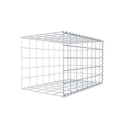 Gabião tipo 2 80 cm x 50 cm x 50 cm (C x A x P), malhagem 10 cm x 10 cm, espiral