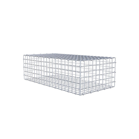 Gabione 100 cm x 30 cm x 50 cm (L x H x T), Maschenweite 5 x 5 cm, Spiralring
