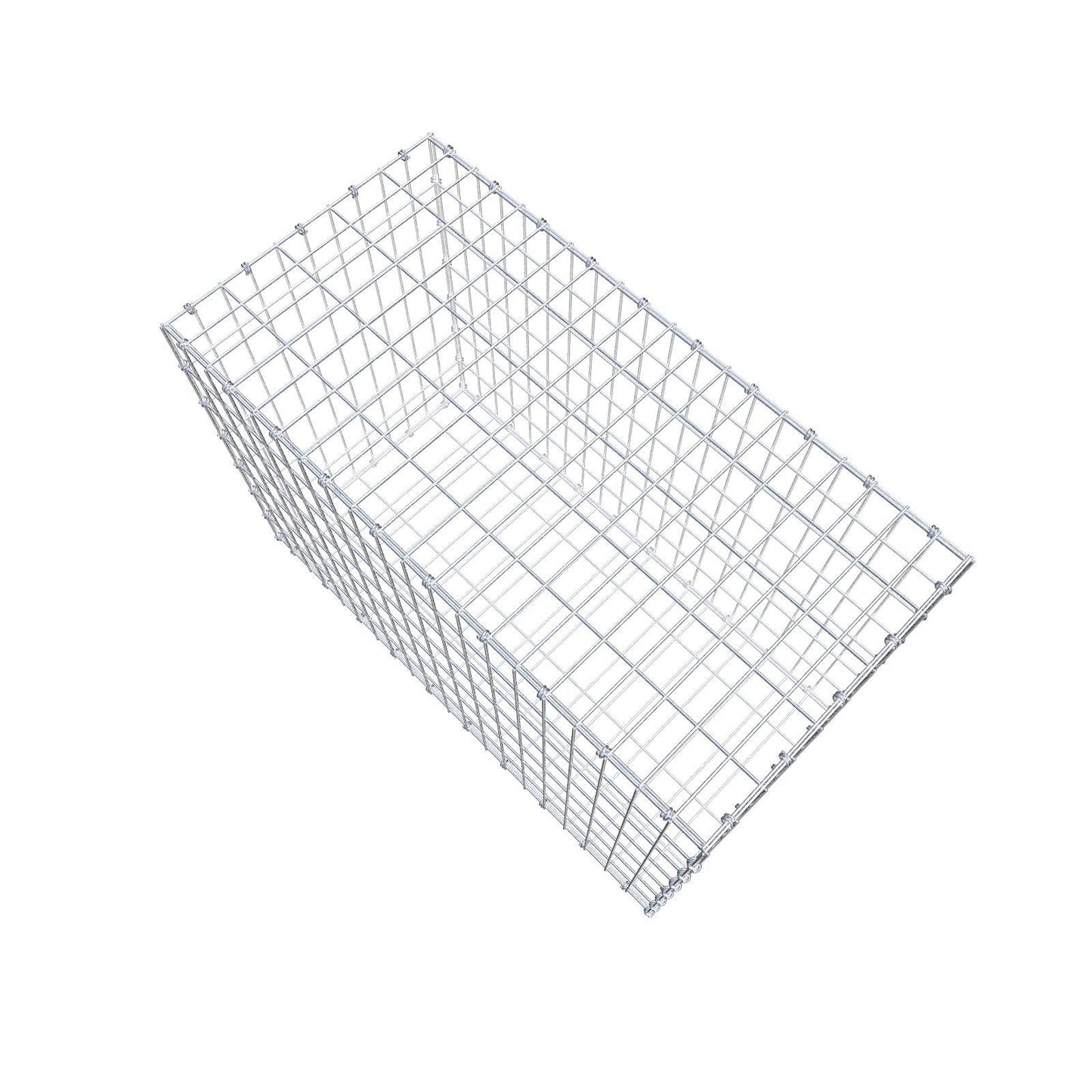 Gabião 100 cm x 70 cm x 50 cm (C x A x P), malhagem 5 x 10 cm, anel espiral