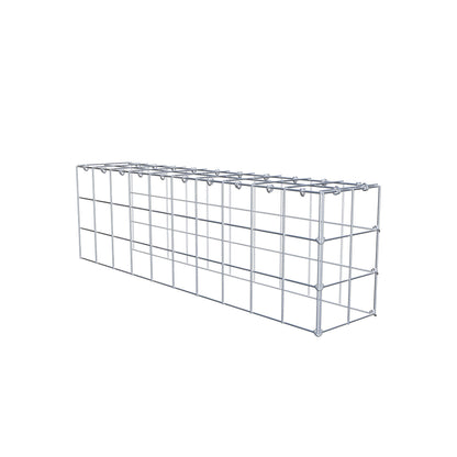 Extra gabion typ 4 100 cm x 30 cm x 20 cm (L x H x D), maskstorlek 10 cm x 10 cm, C-ring