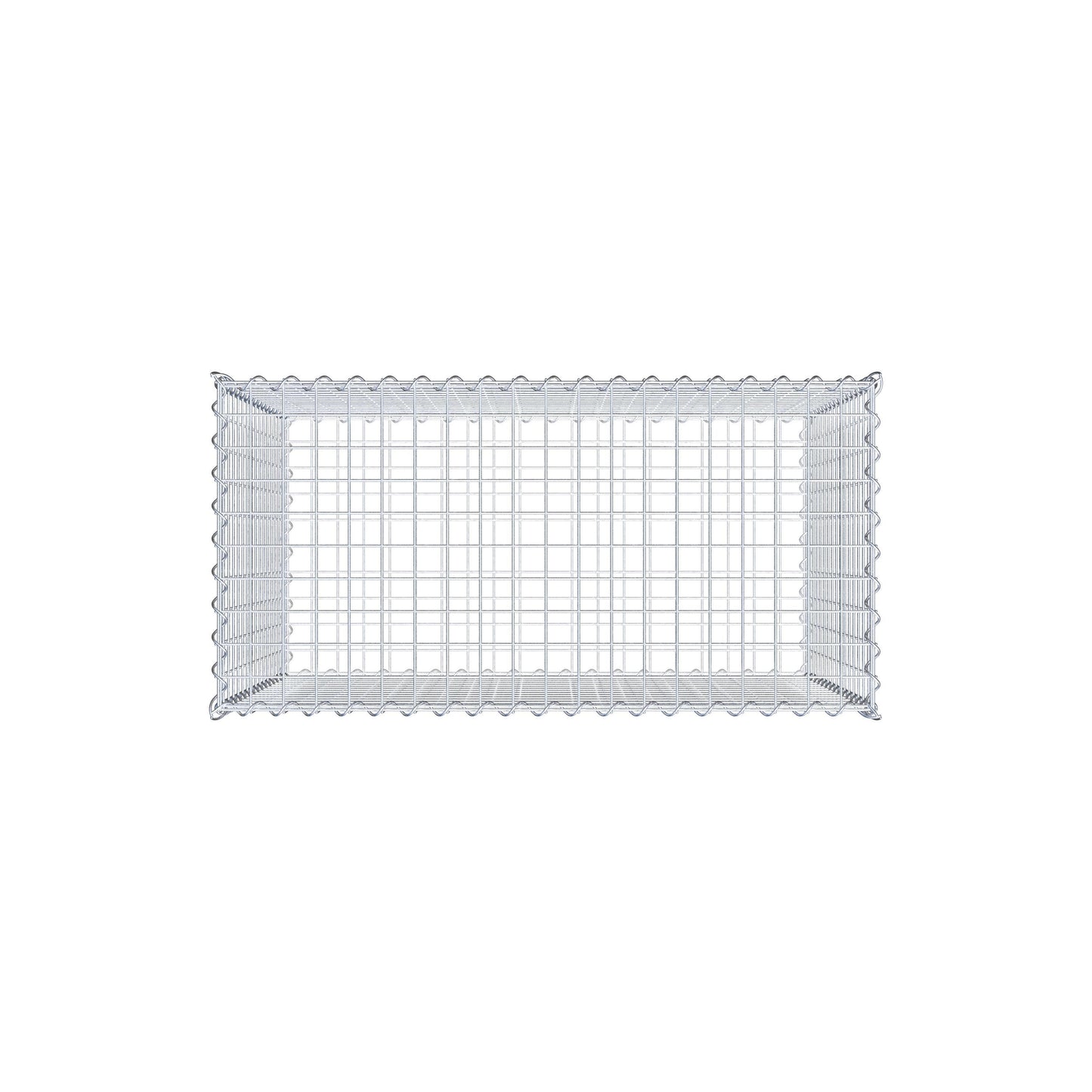 Gavión 100 cm x 80 cm x 50 cm (L x A x P), luz de malla 5 cm x 5 cm, en espiral