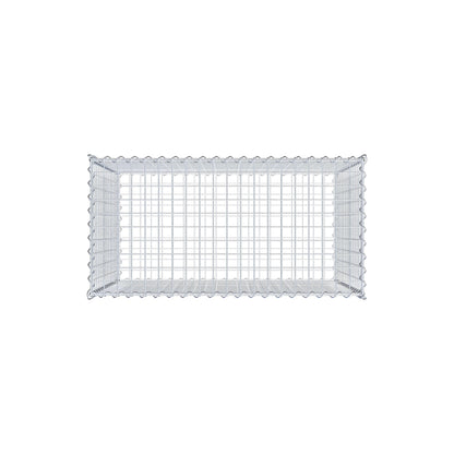 Gavión 100 cm x 80 cm x 50 cm (L x A x P), luz de malla 5 cm x 5 cm, en espiral