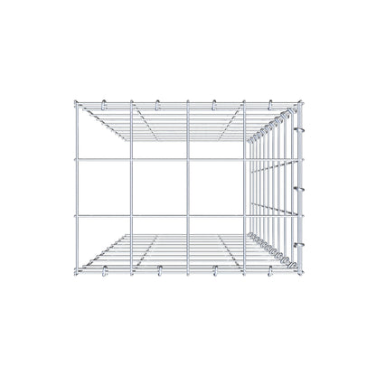 Gabião Tipo 4 100 cm x 40 cm x 30 cm (C x A x P), malhagem 10 cm x 10 cm, anel C