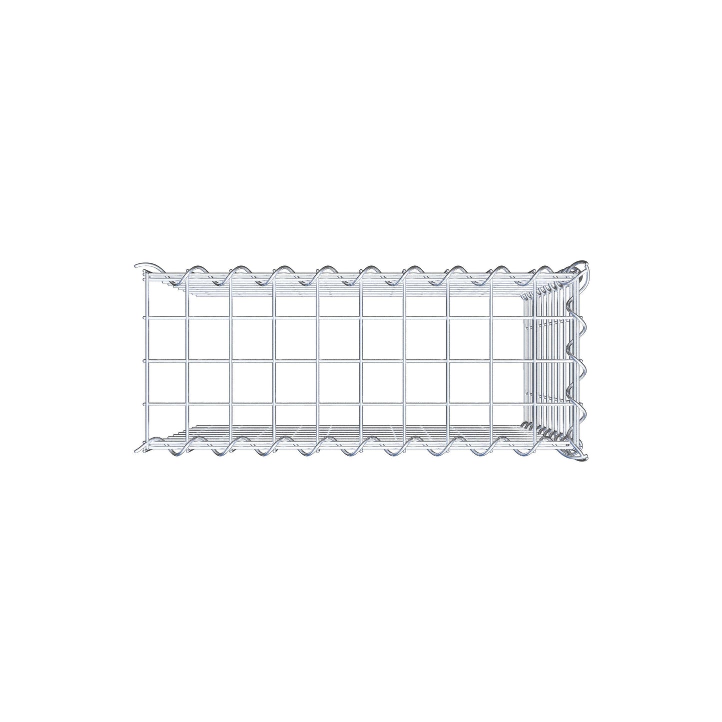 Anbaugabione Typ 4 50 cm x 50 cm x 20 cm (L x H x T), Maschenweite 5 cm x 5 cm, Spirale