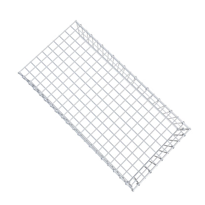 Gabbione aggiuntivo tipo 4 100 cm x 20 cm x 50 cm (L x H x P), maglia 5 cm x 10 cm, anello a C