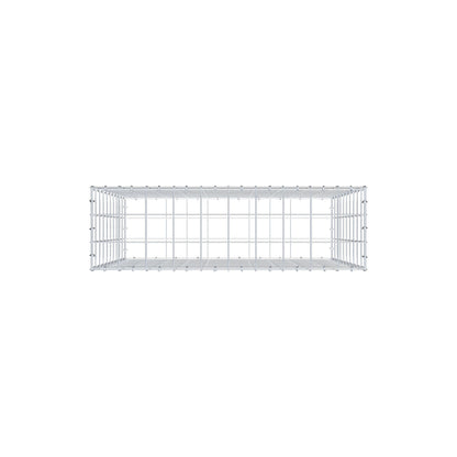 Gabion 100 cm x 100 cm x 30 cm (L x H x D), maskestørrelse 10 cm x 10 cm, C-ring